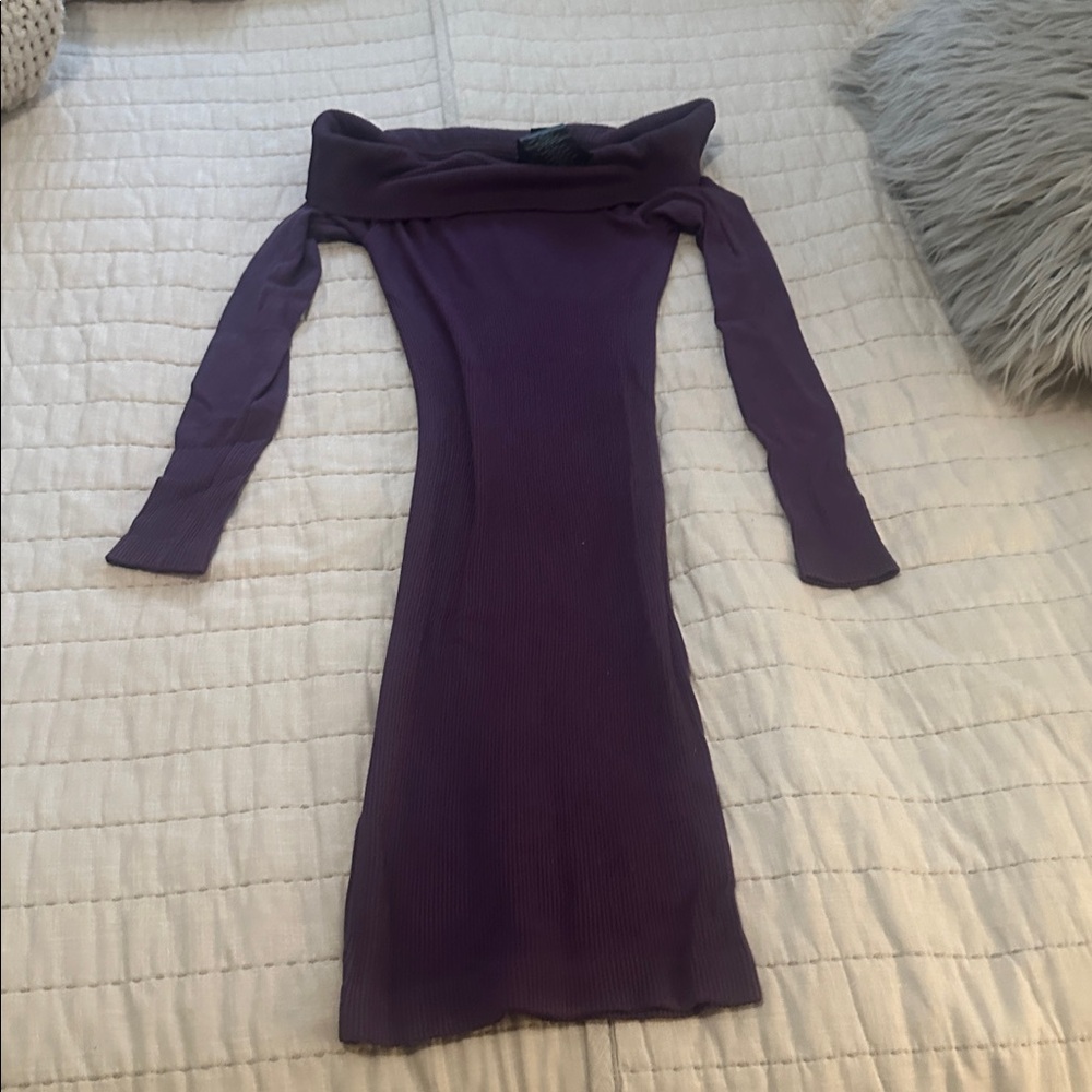 Bebe Rich Purple Knit dress/tunic